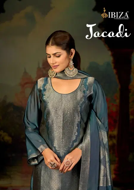 Jacadi By Ibiza Banglory Silk Designer Salwar Suits Wholesalers In Surat